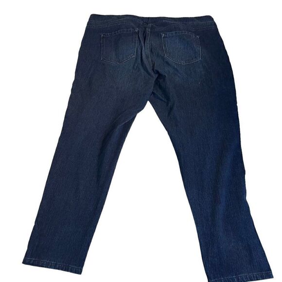 DG2 by Diane Gilman 2XP dark denim pull on drawstring jeans - Picture 8 of 12